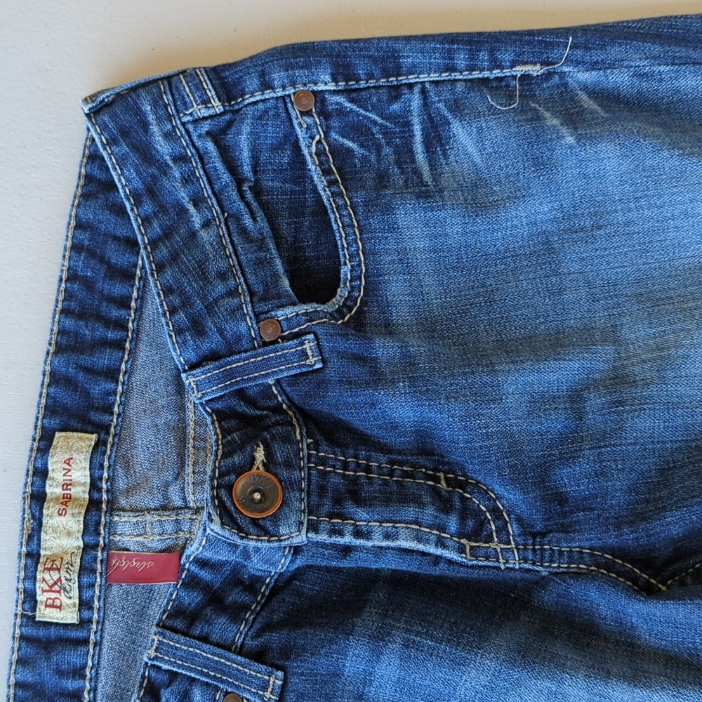 Bke Sabrina denim blue jeans buckle women's size 30x35.5 30 x 35.5 - Picture 3 of 12